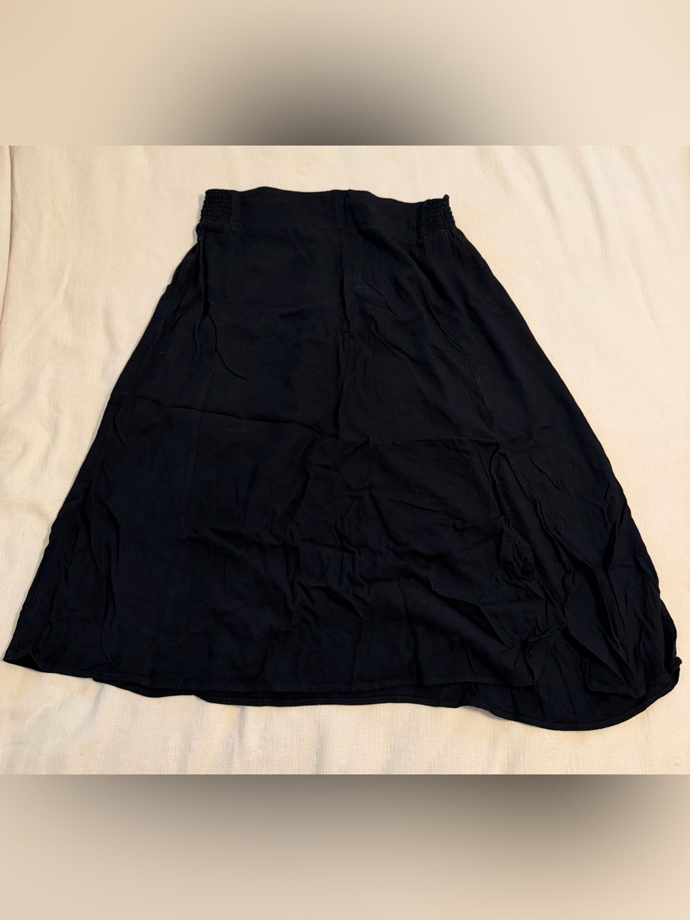 Old Navy Black A-Line Midi Skirt